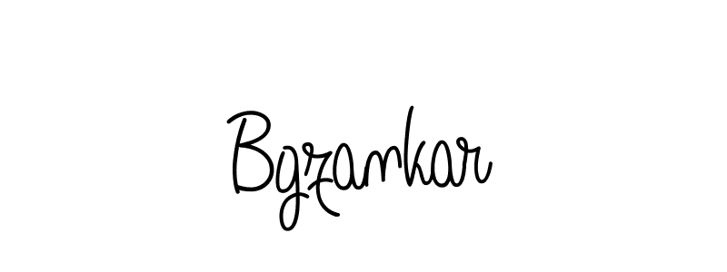 Use a signature maker to create a handwritten signature online. With this signature software, you can design (Angelique-Rose-font-FFP) your own signature for name Bgzankar. Bgzankar signature style 5 images and pictures png