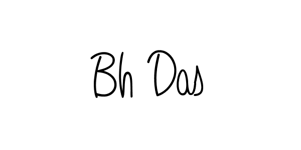 You should practise on your own different ways (Angelique-Rose-font-FFP) to write your name (Bh Das) in signature. don't let someone else do it for you. Bh Das signature style 5 images and pictures png