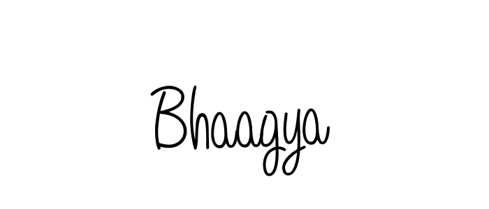 Use a signature maker to create a handwritten signature online. With this signature software, you can design (Angelique-Rose-font-FFP) your own signature for name Bhaagya. Bhaagya signature style 5 images and pictures png