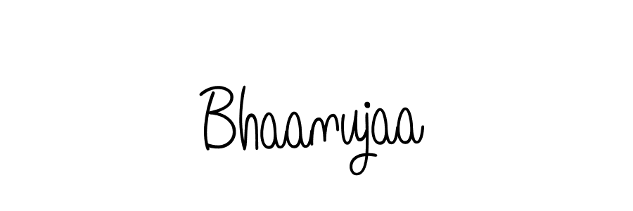 How to make Bhaanujaa name signature. Use Angelique-Rose-font-FFP style for creating short signs online. This is the latest handwritten sign. Bhaanujaa signature style 5 images and pictures png