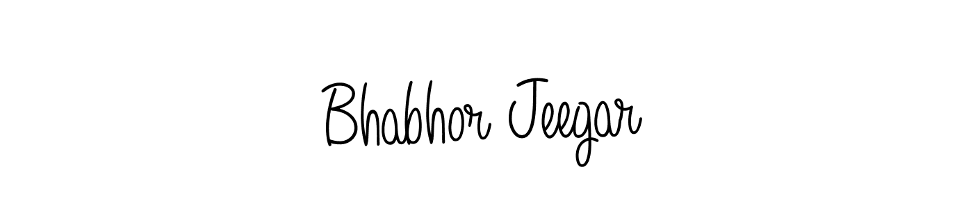 The best way (Angelique-Rose-font-FFP) to make a short signature is to pick only two or three words in your name. The name Bhabhor Jeegar include a total of six letters. For converting this name. Bhabhor Jeegar signature style 5 images and pictures png