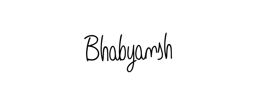 Create a beautiful signature design for name Bhabyansh. With this signature (Angelique-Rose-font-FFP) fonts, you can make a handwritten signature for free. Bhabyansh signature style 5 images and pictures png