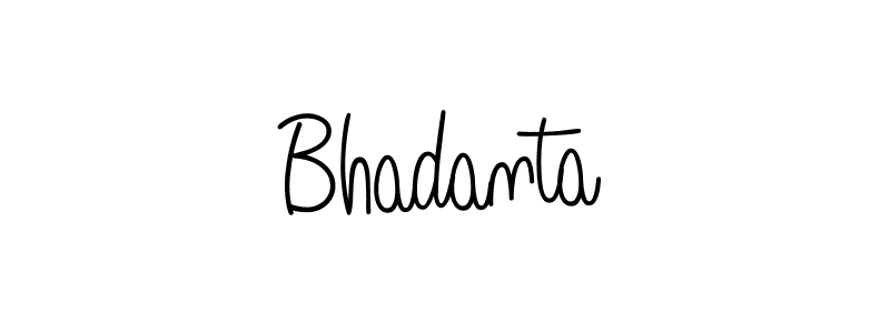 Make a beautiful signature design for name Bhadanta. With this signature (Angelique-Rose-font-FFP) style, you can create a handwritten signature for free. Bhadanta signature style 5 images and pictures png