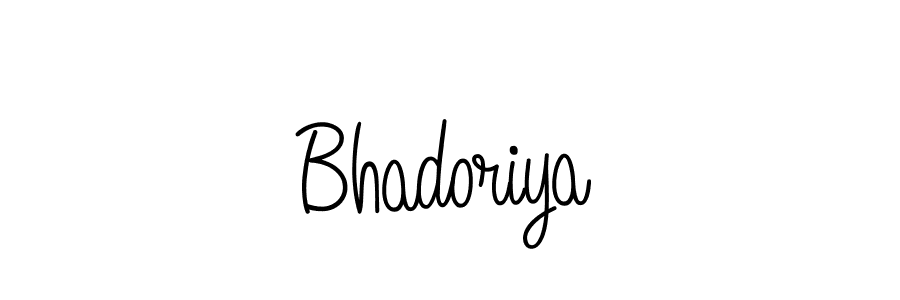 Make a beautiful signature design for name Bhadoriya. With this signature (Angelique-Rose-font-FFP) style, you can create a handwritten signature for free. Bhadoriya signature style 5 images and pictures png