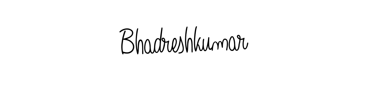 The best way (Angelique-Rose-font-FFP) to make a short signature is to pick only two or three words in your name. The name Bhadreshkumar include a total of six letters. For converting this name. Bhadreshkumar signature style 5 images and pictures png