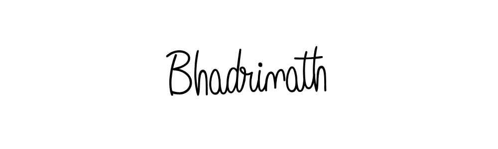 Use a signature maker to create a handwritten signature online. With this signature software, you can design (Angelique-Rose-font-FFP) your own signature for name Bhadrinath. Bhadrinath signature style 5 images and pictures png