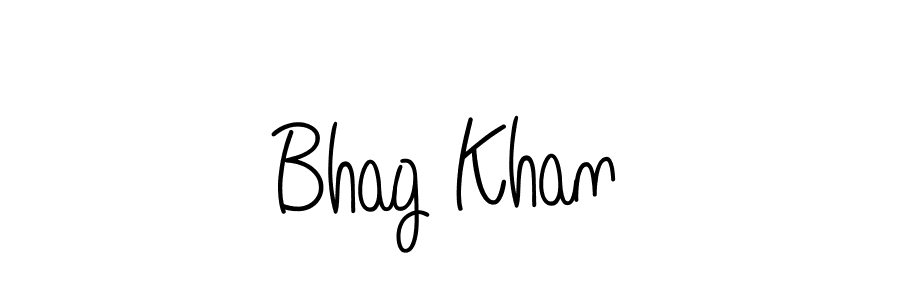Design your own signature with our free online signature maker. With this signature software, you can create a handwritten (Angelique-Rose-font-FFP) signature for name Bhag Khan. Bhag Khan signature style 5 images and pictures png