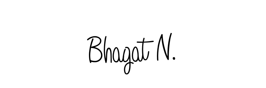 Bhagat N. stylish signature style. Best Handwritten Sign (Angelique-Rose-font-FFP) for my name. Handwritten Signature Collection Ideas for my name Bhagat N.. Bhagat N. signature style 5 images and pictures png