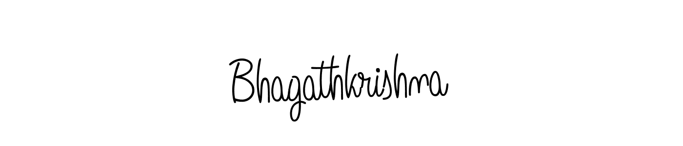 Design your own signature with our free online signature maker. With this signature software, you can create a handwritten (Angelique-Rose-font-FFP) signature for name Bhagathkrishna. Bhagathkrishna signature style 5 images and pictures png