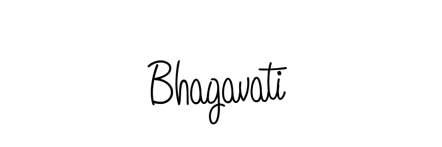 Use a signature maker to create a handwritten signature online. With this signature software, you can design (Angelique-Rose-font-FFP) your own signature for name Bhagavati. Bhagavati signature style 5 images and pictures png