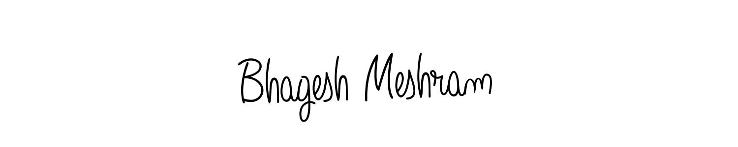 How to make Bhagesh Meshram signature? Angelique-Rose-font-FFP is a professional autograph style. Create handwritten signature for Bhagesh Meshram name. Bhagesh Meshram signature style 5 images and pictures png