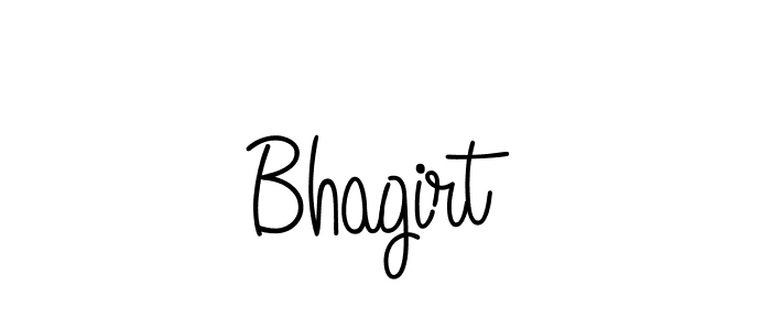 Make a beautiful signature design for name Bhagirt. With this signature (Angelique-Rose-font-FFP) style, you can create a handwritten signature for free. Bhagirt signature style 5 images and pictures png