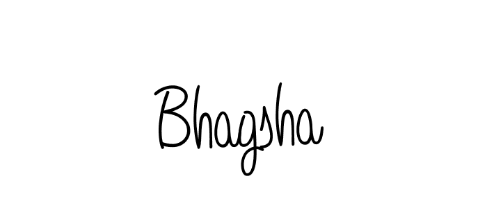 Create a beautiful signature design for name Bhagsha. With this signature (Angelique-Rose-font-FFP) fonts, you can make a handwritten signature for free. Bhagsha signature style 5 images and pictures png