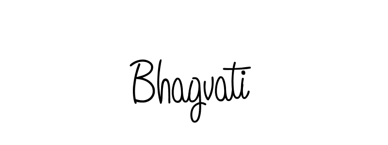 Make a beautiful signature design for name Bhagvati. With this signature (Angelique-Rose-font-FFP) style, you can create a handwritten signature for free. Bhagvati signature style 5 images and pictures png