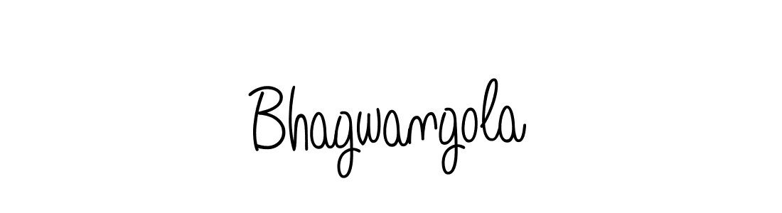 How to make Bhagwangola name signature. Use Angelique-Rose-font-FFP style for creating short signs online. This is the latest handwritten sign. Bhagwangola signature style 5 images and pictures png