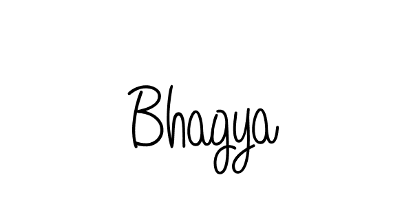 Make a beautiful signature design for name Bhagya. With this signature (Angelique-Rose-font-FFP) style, you can create a handwritten signature for free. Bhagya signature style 5 images and pictures png