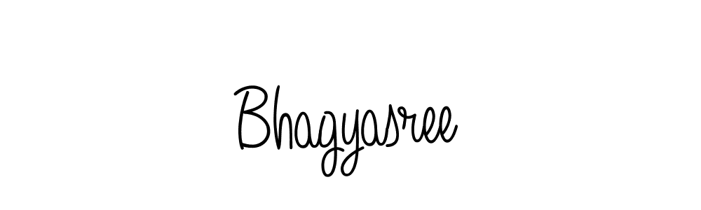 Make a beautiful signature design for name Bhagyasree. With this signature (Angelique-Rose-font-FFP) style, you can create a handwritten signature for free. Bhagyasree signature style 5 images and pictures png