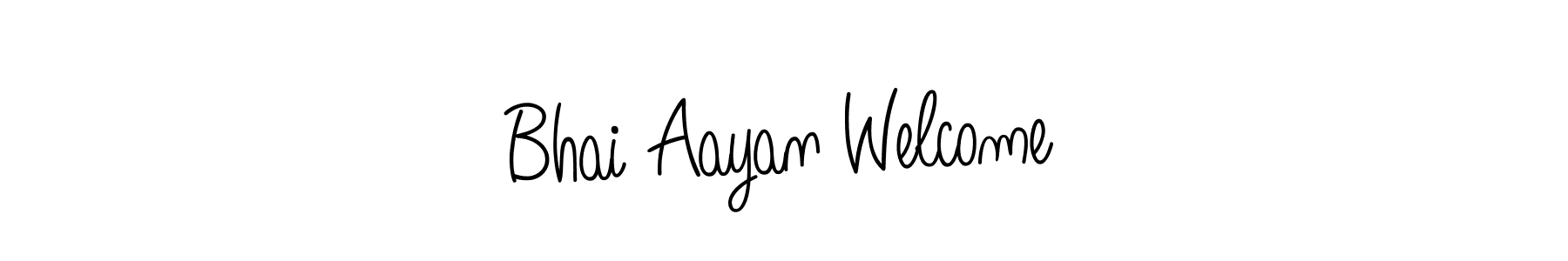 Also we have Bhai Aayan Welcome name is the best signature style. Create professional handwritten signature collection using Angelique-Rose-font-FFP autograph style. Bhai Aayan Welcome signature style 5 images and pictures png