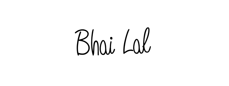 Make a beautiful signature design for name Bhai Lal. With this signature (Angelique-Rose-font-FFP) style, you can create a handwritten signature for free. Bhai Lal signature style 5 images and pictures png