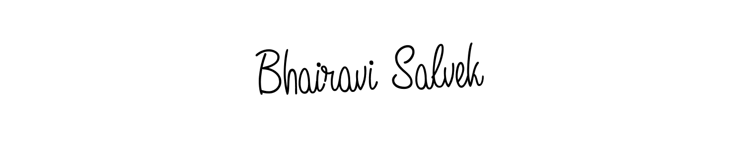 How to Draw Bhairavi Salvek signature style? Angelique-Rose-font-FFP is a latest design signature styles for name Bhairavi Salvek. Bhairavi Salvek signature style 5 images and pictures png