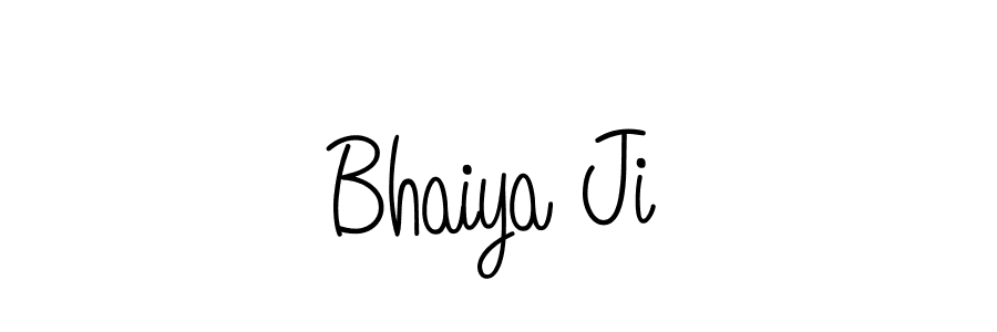Create a beautiful signature design for name Bhaiya Ji. With this signature (Angelique-Rose-font-FFP) fonts, you can make a handwritten signature for free. Bhaiya Ji signature style 5 images and pictures png
