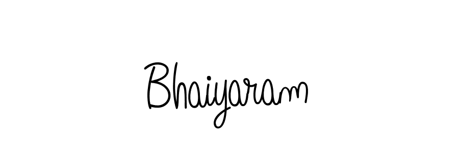 Design your own signature with our free online signature maker. With this signature software, you can create a handwritten (Angelique-Rose-font-FFP) signature for name Bhaiyaram. Bhaiyaram signature style 5 images and pictures png