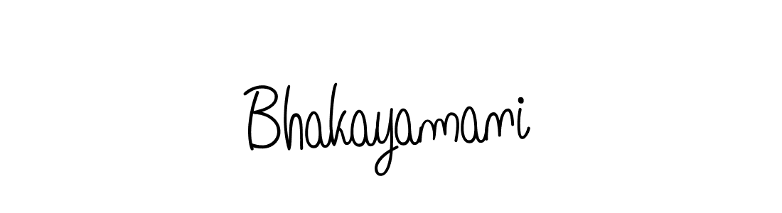 How to make Bhakayamani name signature. Use Angelique-Rose-font-FFP style for creating short signs online. This is the latest handwritten sign. Bhakayamani signature style 5 images and pictures png