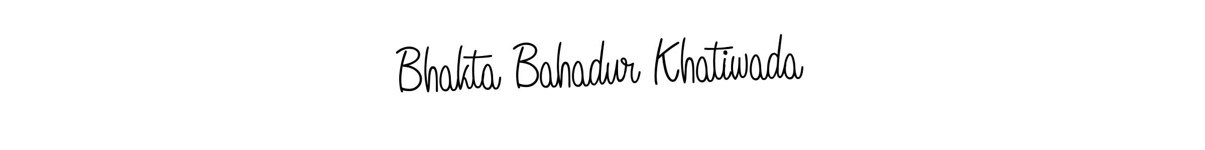 Make a beautiful signature design for name Bhakta Bahadur Khatiwada. With this signature (Angelique-Rose-font-FFP) style, you can create a handwritten signature for free. Bhakta Bahadur Khatiwada signature style 5 images and pictures png