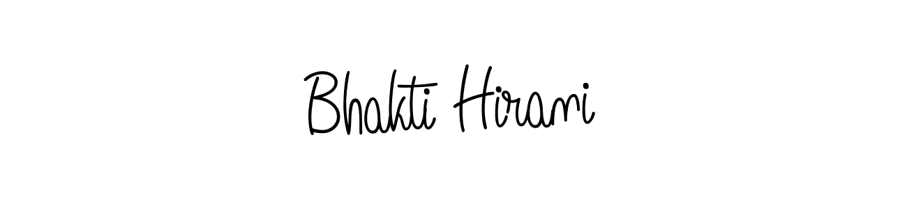 Use a signature maker to create a handwritten signature online. With this signature software, you can design (Angelique-Rose-font-FFP) your own signature for name Bhakti Hirani. Bhakti Hirani signature style 5 images and pictures png