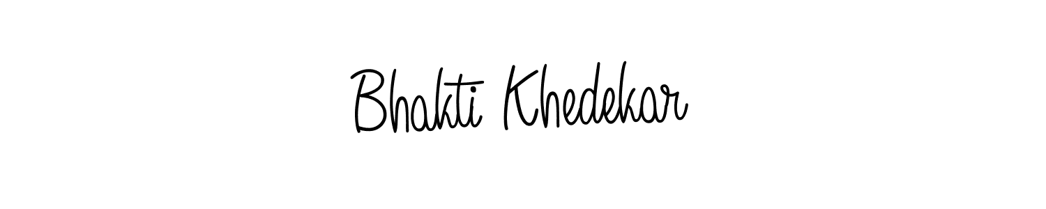 How to make Bhakti Khedekar name signature. Use Angelique-Rose-font-FFP style for creating short signs online. This is the latest handwritten sign. Bhakti Khedekar signature style 5 images and pictures png