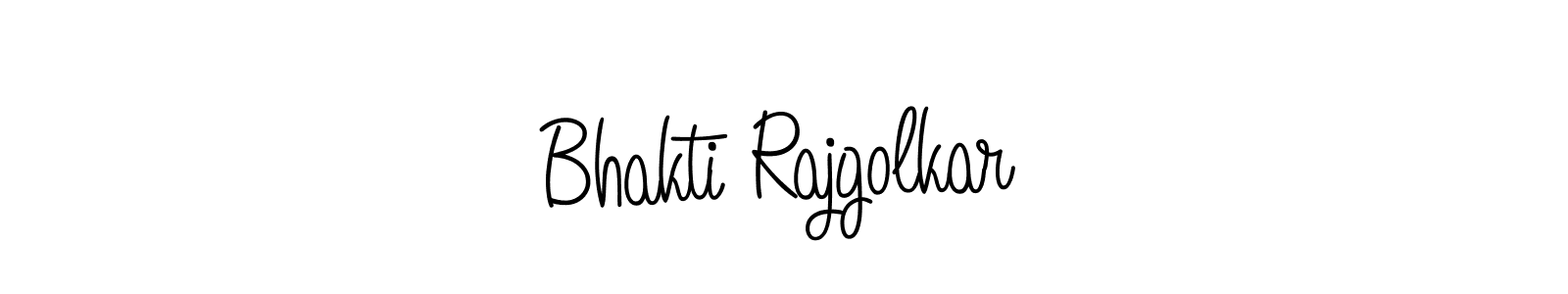 Make a beautiful signature design for name Bhakti Rajgolkar. With this signature (Angelique-Rose-font-FFP) style, you can create a handwritten signature for free. Bhakti Rajgolkar signature style 5 images and pictures png