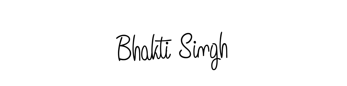 You should practise on your own different ways (Angelique-Rose-font-FFP) to write your name (Bhakti Singh) in signature. don't let someone else do it for you. Bhakti Singh signature style 5 images and pictures png