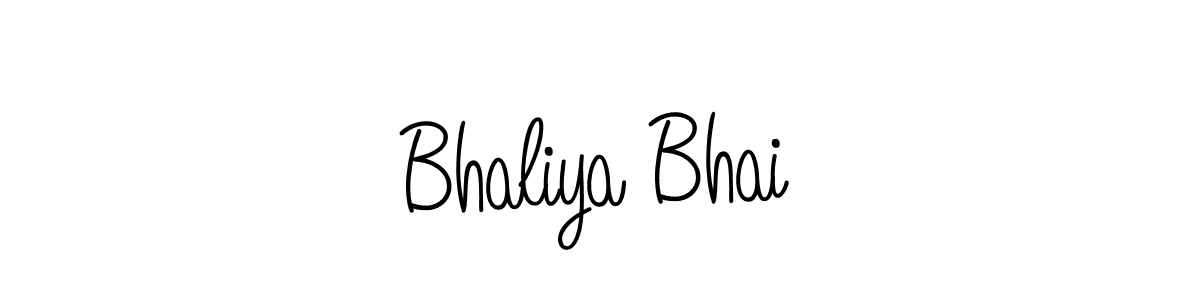 How to make Bhaliya Bhai signature? Angelique-Rose-font-FFP is a professional autograph style. Create handwritten signature for Bhaliya Bhai name. Bhaliya Bhai signature style 5 images and pictures png
