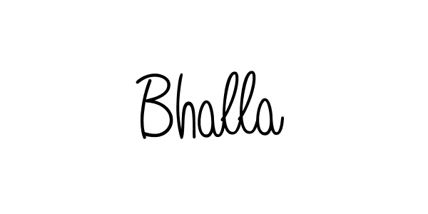 Make a beautiful signature design for name Bhalla. Use this online signature maker to create a handwritten signature for free. Bhalla signature style 5 images and pictures png
