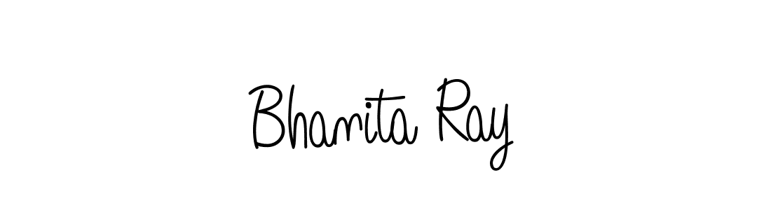 The best way (Angelique-Rose-font-FFP) to make a short signature is to pick only two or three words in your name. The name Bhanita Ray include a total of six letters. For converting this name. Bhanita Ray signature style 5 images and pictures png