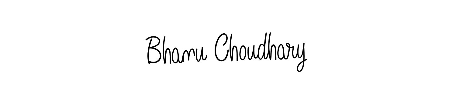 You should practise on your own different ways (Angelique-Rose-font-FFP) to write your name (Bhanu Choudhary) in signature. don't let someone else do it for you. Bhanu Choudhary signature style 5 images and pictures png