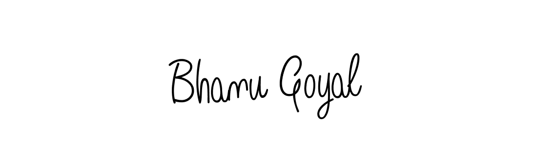 How to make Bhanu Goyal name signature. Use Angelique-Rose-font-FFP style for creating short signs online. This is the latest handwritten sign. Bhanu Goyal signature style 5 images and pictures png