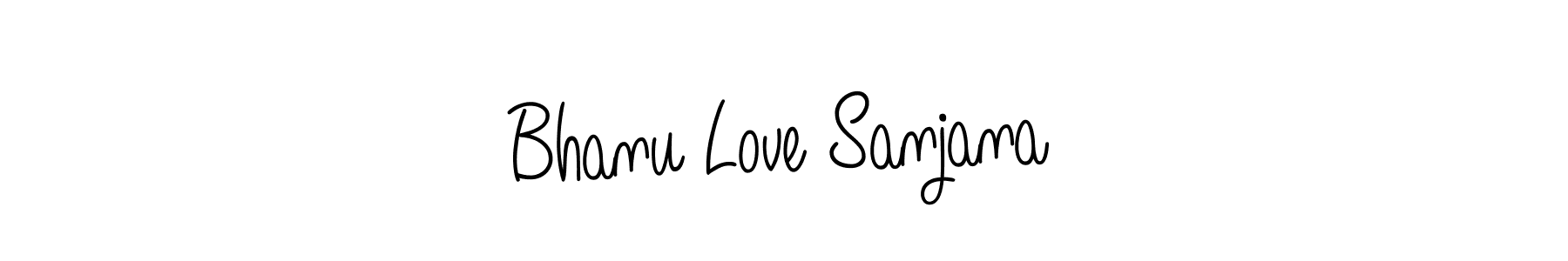if you are searching for the best signature style for your name Bhanu Love Sanjana. so please give up your signature search. here we have designed multiple signature styles  using Angelique-Rose-font-FFP. Bhanu Love Sanjana signature style 5 images and pictures png