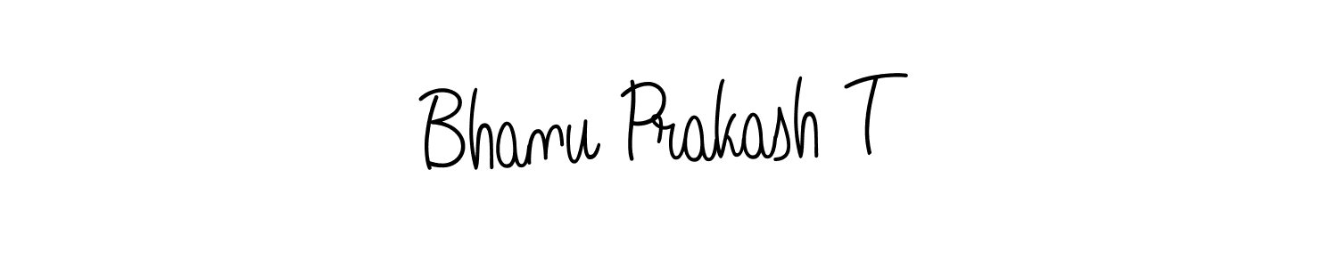 The best way (Angelique-Rose-font-FFP) to make a short signature is to pick only two or three words in your name. The name Bhanu Prakash T include a total of six letters. For converting this name. Bhanu Prakash T signature style 5 images and pictures png