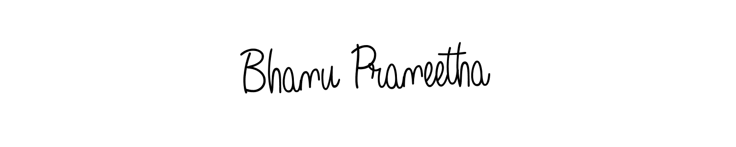 Create a beautiful signature design for name Bhanu Praneetha. With this signature (Angelique-Rose-font-FFP) fonts, you can make a handwritten signature for free. Bhanu Praneetha signature style 5 images and pictures png