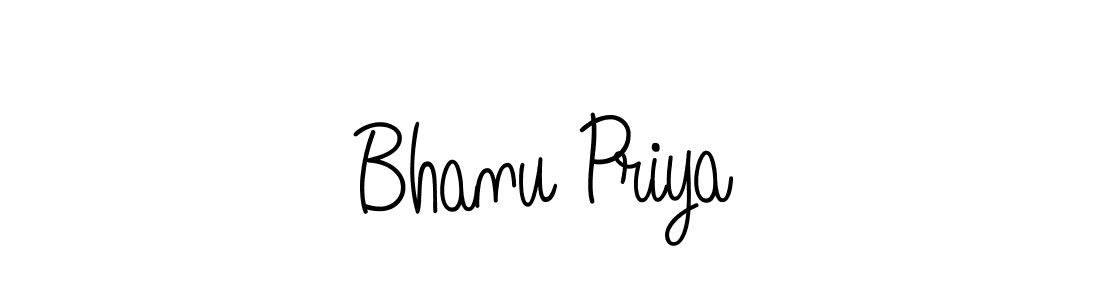 Design your own signature with our free online signature maker. With this signature software, you can create a handwritten (Angelique-Rose-font-FFP) signature for name Bhanu Priya. Bhanu Priya signature style 5 images and pictures png