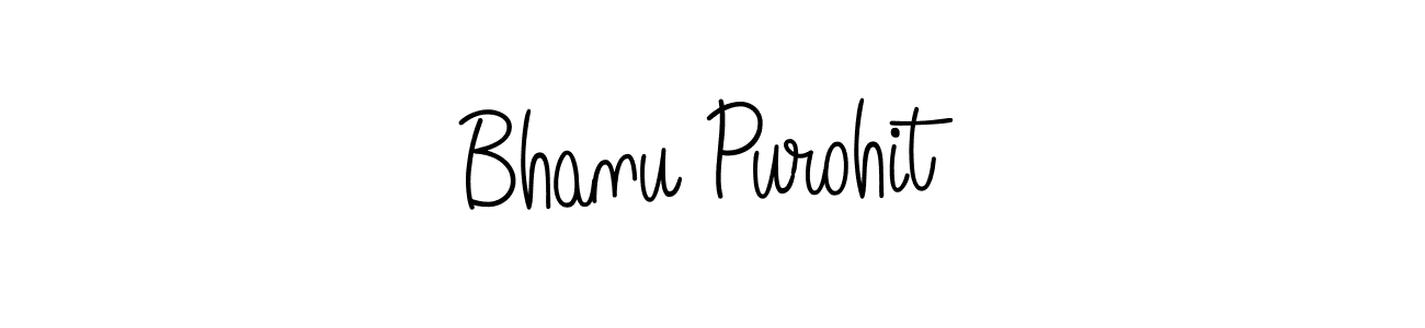 Create a beautiful signature design for name Bhanu Purohit. With this signature (Angelique-Rose-font-FFP) fonts, you can make a handwritten signature for free. Bhanu Purohit signature style 5 images and pictures png