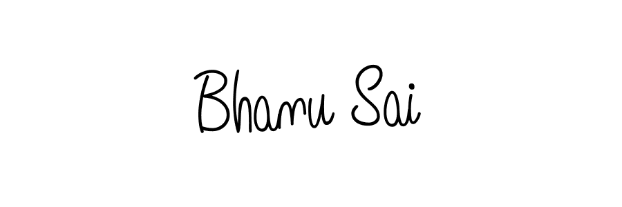 Make a beautiful signature design for name Bhanu Sai. With this signature (Angelique-Rose-font-FFP) style, you can create a handwritten signature for free. Bhanu Sai signature style 5 images and pictures png