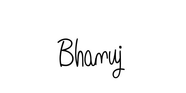 Make a beautiful signature design for name Bhanuj. With this signature (Angelique-Rose-font-FFP) style, you can create a handwritten signature for free. Bhanuj signature style 5 images and pictures png