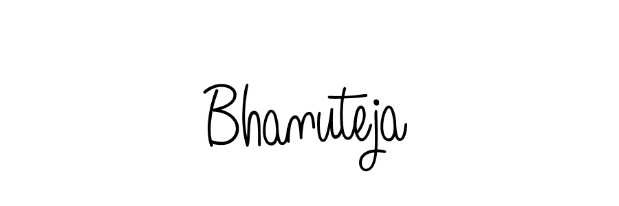 Make a beautiful signature design for name Bhanuteja. With this signature (Angelique-Rose-font-FFP) style, you can create a handwritten signature for free. Bhanuteja signature style 5 images and pictures png