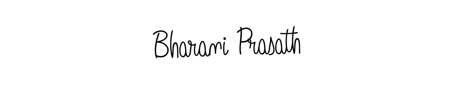 Use a signature maker to create a handwritten signature online. With this signature software, you can design (Angelique-Rose-font-FFP) your own signature for name Bharani Prasath. Bharani Prasath signature style 5 images and pictures png