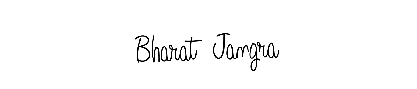 Bharat  Jangra stylish signature style. Best Handwritten Sign (Angelique-Rose-font-FFP) for my name. Handwritten Signature Collection Ideas for my name Bharat  Jangra. Bharat  Jangra signature style 5 images and pictures png