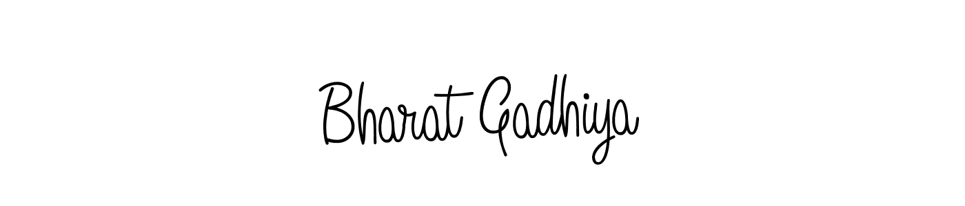 How to make Bharat Gadhiya signature? Angelique-Rose-font-FFP is a professional autograph style. Create handwritten signature for Bharat Gadhiya name. Bharat Gadhiya signature style 5 images and pictures png
