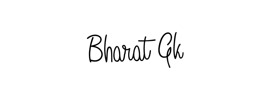 Bharat Gk stylish signature style. Best Handwritten Sign (Angelique-Rose-font-FFP) for my name. Handwritten Signature Collection Ideas for my name Bharat Gk. Bharat Gk signature style 5 images and pictures png