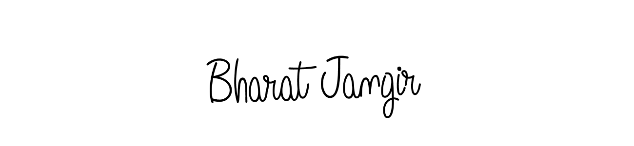 Make a beautiful signature design for name Bharat Jangir. With this signature (Angelique-Rose-font-FFP) style, you can create a handwritten signature for free. Bharat Jangir signature style 5 images and pictures png